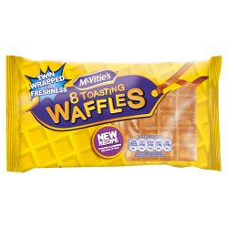 McVitie's Toasting Waffles Multipack 8 x 28g, 222g