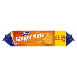 McVitie's Ginger Nuts Biscuits 250g PMP £1.59