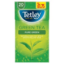 Tetley Pure Green Green Tea 20 Tea Bags 40g