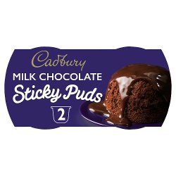 Cadbury Milk Chocolate Sticky Puds 2 x 95g