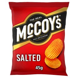 McCoy's Ridge Cut Salted Flavour Potato Crisps 45g