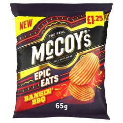 McCoy's Epic Eats Bangin' BBQ Sharing Crisps 65g, £1.25 PMP