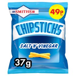 Smiths Chipsticks Salt & Vinegar Snacks Crisps 49p RRP PMP 37g