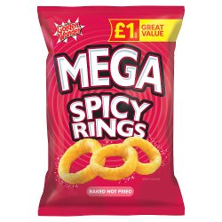 Golden Wonder Mega Spicy Rings Spicy Flavour 50g