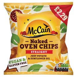 McCain Naked Oven Chips Straight 750g