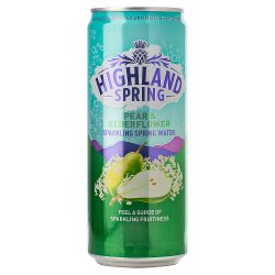 Highland Spring Pear & Elderflower Sparkling Spring Water 330ml