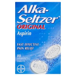 Alka-Seltzer Original Aspirin 10 Effervescent Tablets