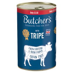 Butcher's Tripe Dog Food Tin 1200g £3.50