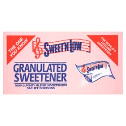 Sweet'n Low Granulated Sweetener 1000 Sachet Portions