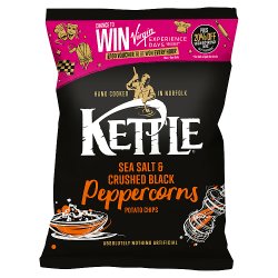 Kettle Sea Salt & Crushed Black Peppercorns Potato Chips 40g