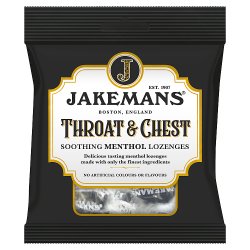 Jakemans Throat & Chest Soothing Menthol Lozenges 73g