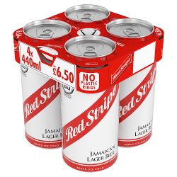 Red Stripe Jamaican Lager Can 4x440ml 