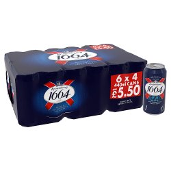 Kronenbourg 1664 Lager Beer 4 x 440ml Cans