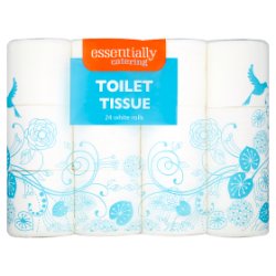 Essentially Catering Toilet Tissue 24 White Rolls