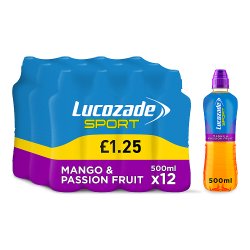 Lucozade Sport Drink Mango & Passion Fruit 500ml £1.25 PMP