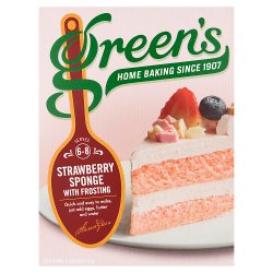 Green's Strawberry Sponge with Frosting 381g