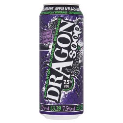Dragon Soop Caffeinated Alcoholic Beverage Apple & Blackcurrant 500ml