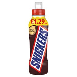 Snickers Chocolate Peanut Milk Shake Drink No Added Sugar 350ml