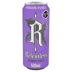 Relentless Passion Punch Energy Drink 12 x 500ml PMP £1.19