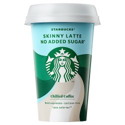 Starbucks Skinny Latte No Added Sugar Iced Coffee 220ml
