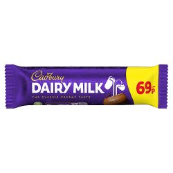 Cadbury Dairy Milk Chocolate Bar 69p PMP 45g