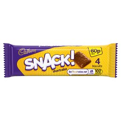 Cadbury Snack Shortcake Chocolate Biscuits 60p 4 Pack 40g
