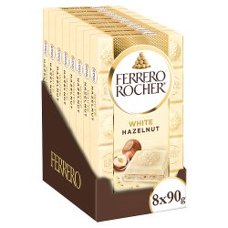 Ferrero Rocher White Chocolate & Hazelnut Praline Bar 90g