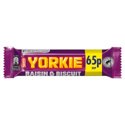 Yorkie Raisin & Biscuit Milk Chocolate Bar 44g PMP 65p