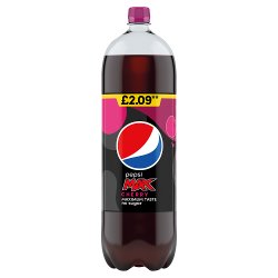 Pepsi Max Cherry No Sugar Cola Bottle PMP 2L