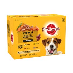 Pedigree Adult Wet Dog Food Pouches Mixed in Gravy 12 x 100g