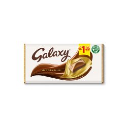 Galaxy Smooth Milk Chocolate Block Bar £1.35 PMP 100g