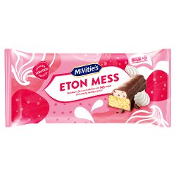 McVitie's Eton Mess 5 Strawberry Flavour Cake Bars with a Cream Filling and Crunchy Meringue Pieces