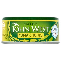 John West Tuna Chunks in Sunflower Oil 145g