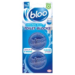 Bloo In-Cistern Original Blue Toilet Blocks 2 x 38g