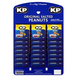 KP Original Salted Peanuts 50g (Pubcard)