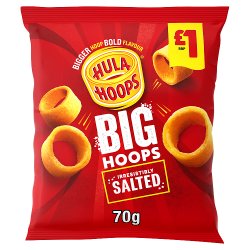 Hula Hoops Big Hoops Original Crisps 70g £1 PMP