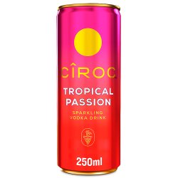 Ciroc Tropical Passion Sparkling Vodka Drink 5% vol 12x250ml Can