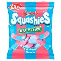Swizzels Drumstick Squashies Bubblegum Flavour 120g