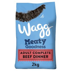 Wagg Meaty Goodness Adult Complete Beef Dinner Dry Dog Food 2kg