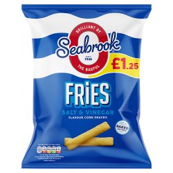Seabrook Fries Salt & Vinegar Flavour Corn Snacks 60g