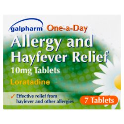 Galpharm One-a-Day Allergy and Hayfever Relief 10mg Tablets Loratadine 7 Tablets
