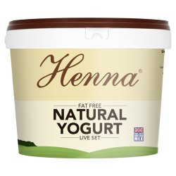 Henna Fat Free Natural Yogurt Live Set 10kg