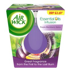 Air Wick Purple Blackberry Spice Candle 105g