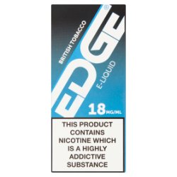 Edge British Tobacco E-Liquid 18mg/ml 10ml