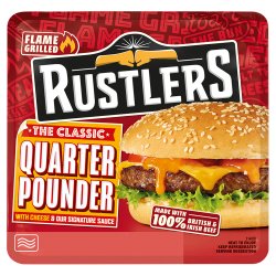 RUSTLERS The Classic Quarter Pounder with Cheese & Our Signature Sauce 190g