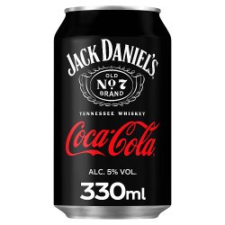 Jack Daniel's and Coca-Cola 12 x 330ml 