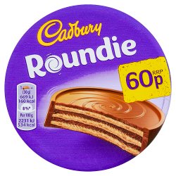 Cadbury Roundie Milk Chocolate Biscuit 60p 30g