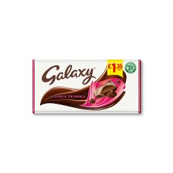 Galaxy Cookie Crumble & Milk Chocolate Block Bar £1.35 PMP 114g
