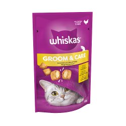 Whiskas Groom & Care Adult Cat Treats with Chicken 45g