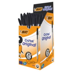 BIC Cristal Black Pens 50 Pack